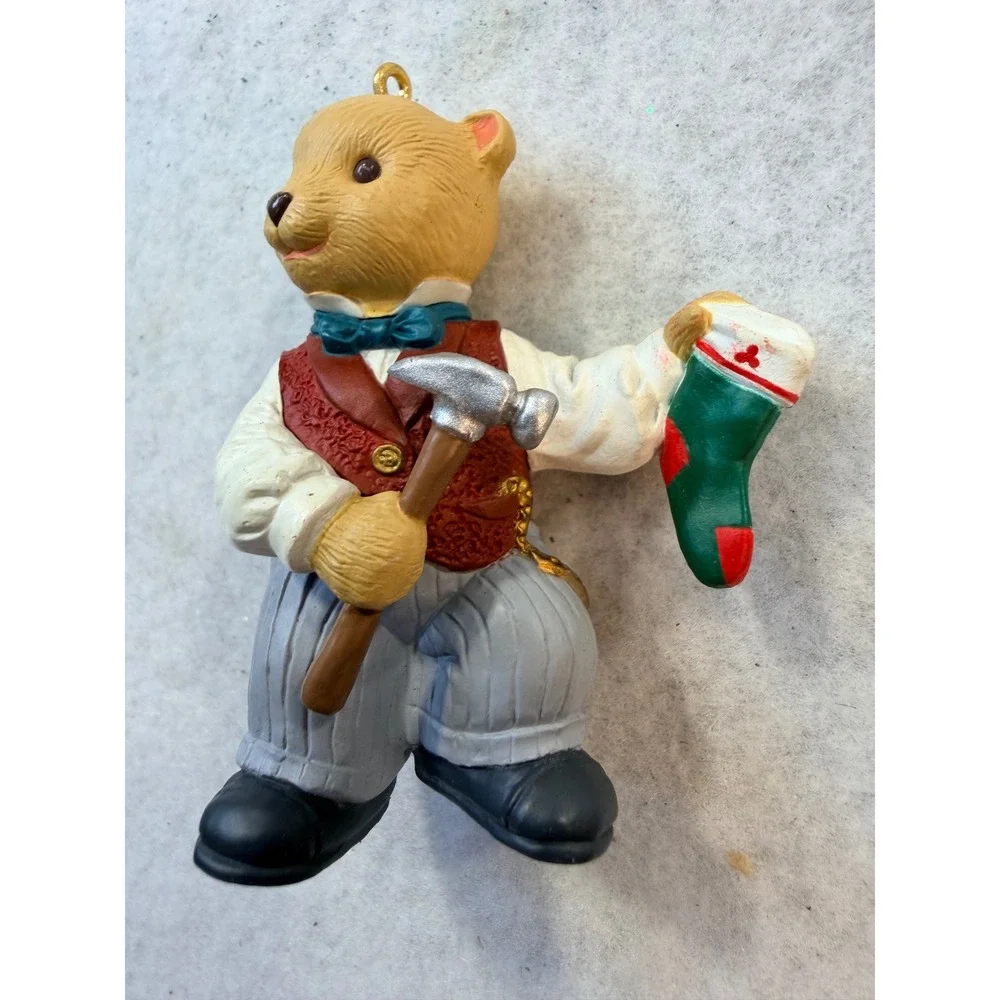 Hallmark Keepsake Ornament Papa Bearinger Victoria Circle Victorian Bear 1993
